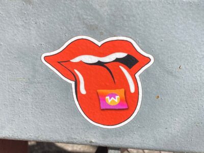 Acid on tongue sticker