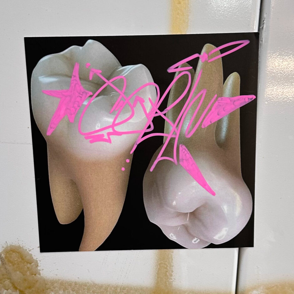 3d model teeth sticker