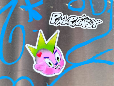 Pink Punk Boy sticker