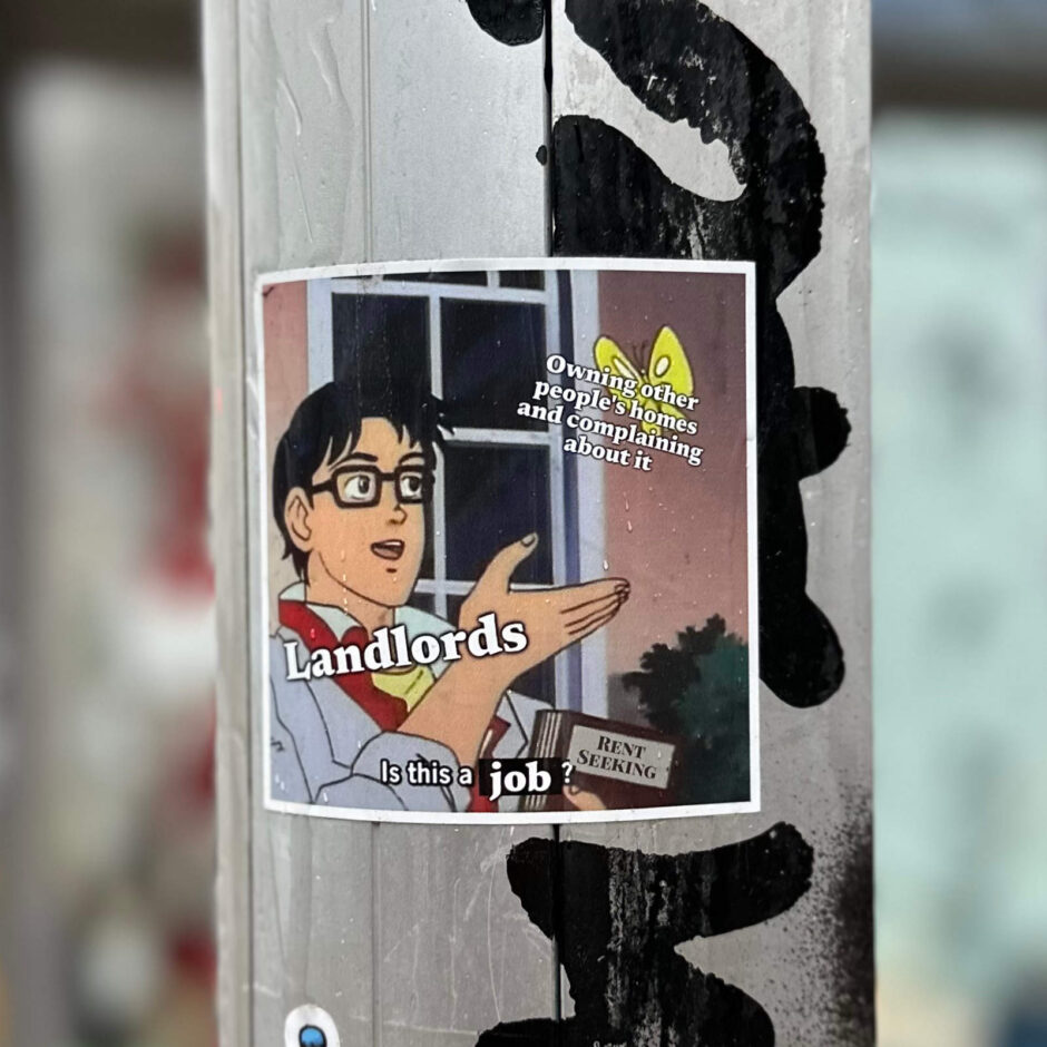 Manga character sticker