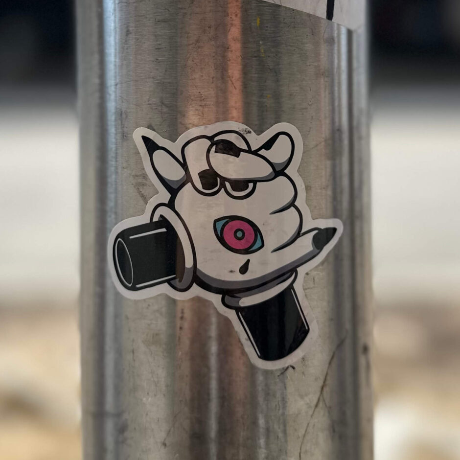 Cartoon hands sticker