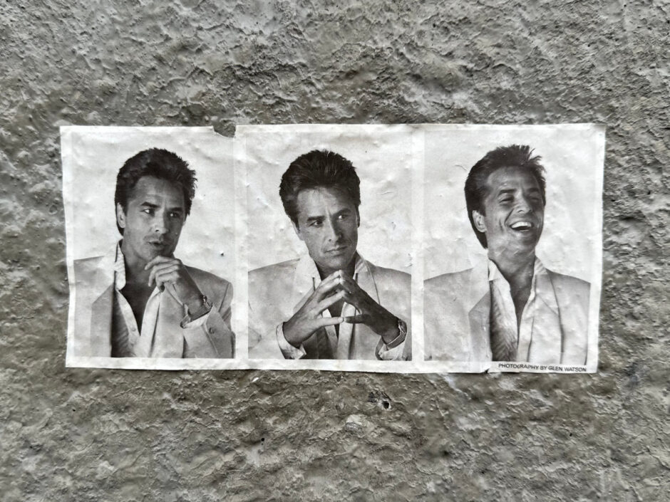 Don Johnson portrait sticker