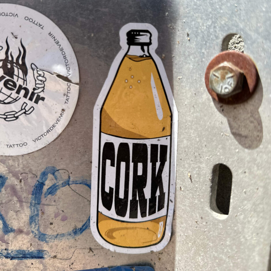 Malt liquor bottle sticker