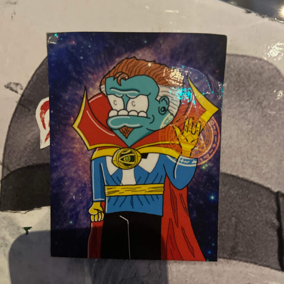 Extra Terrestrial Cartoon Sticker