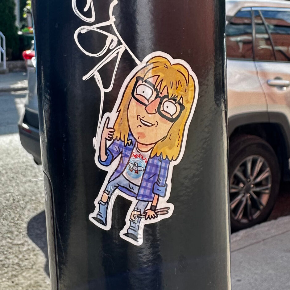 Wayne's World Garth sticker