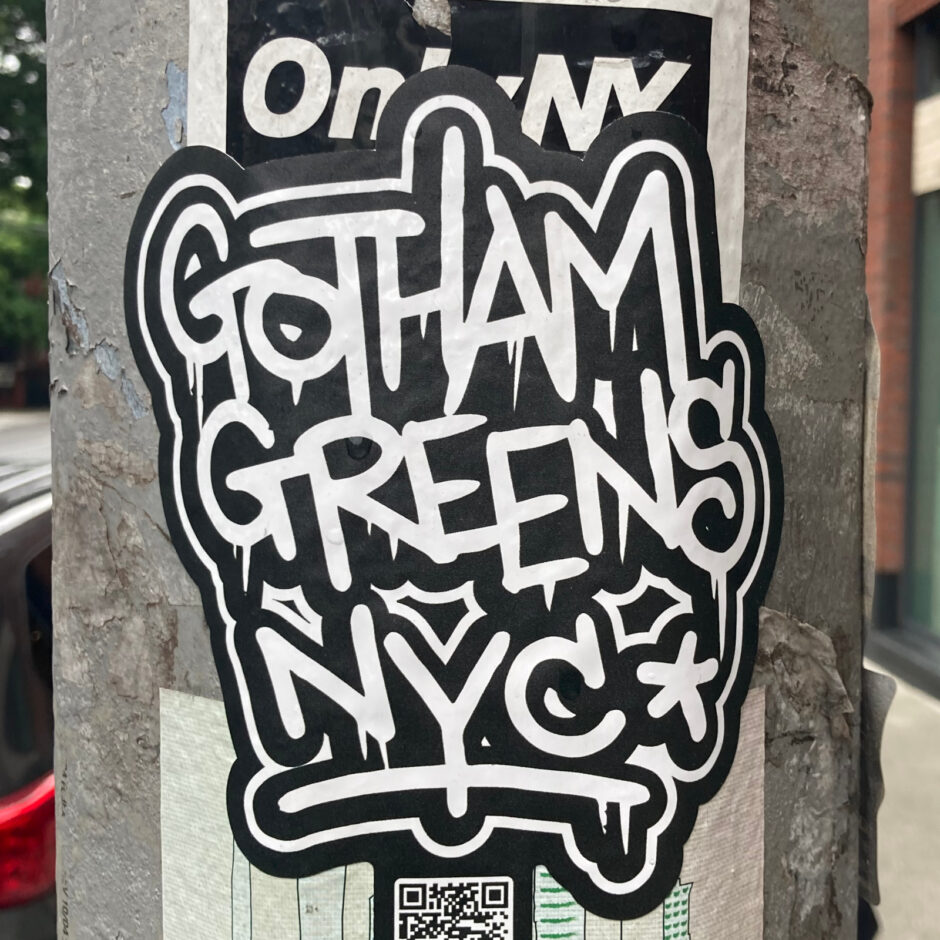 Graffiti style sticker