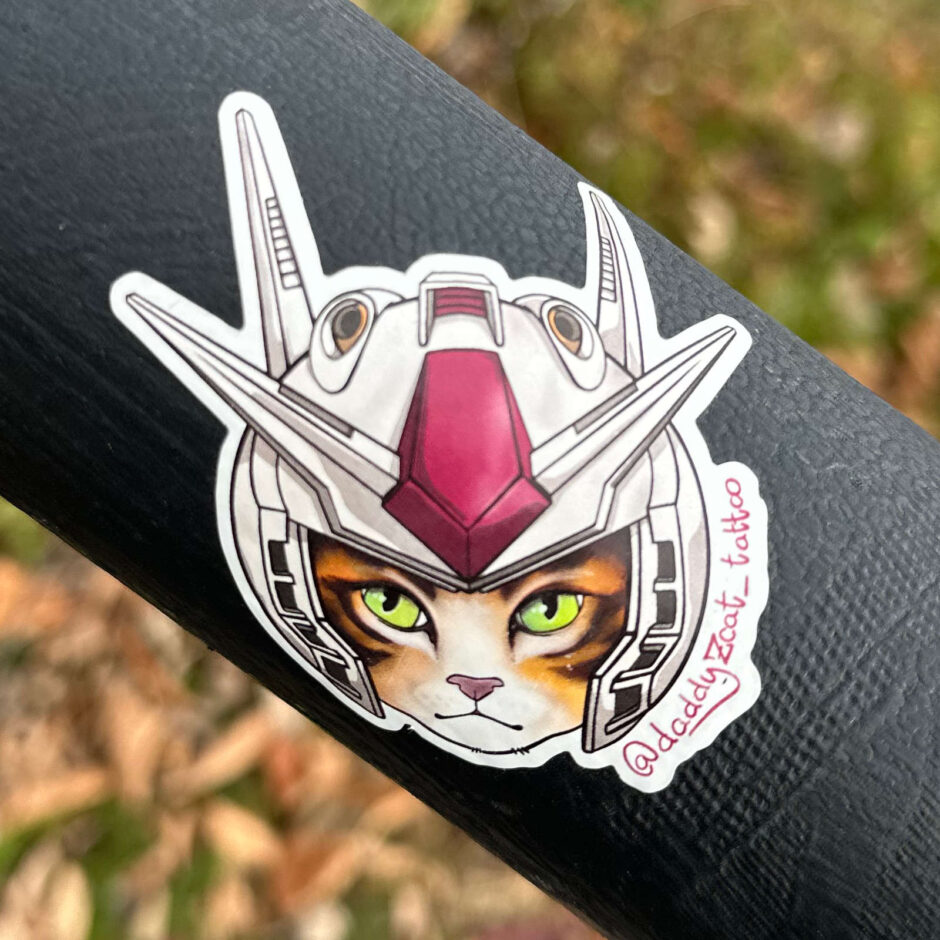 Gundam Cat sticker