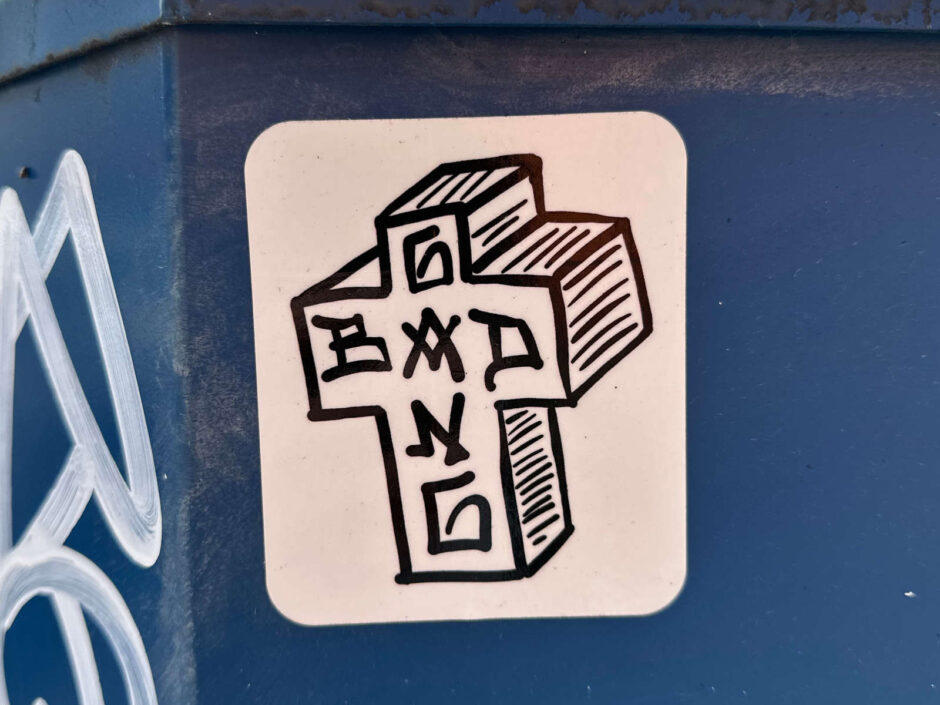 Bad Gang cross Sticker