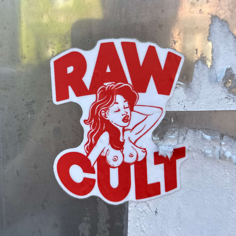 Raw Cult 3 boobs sticker
