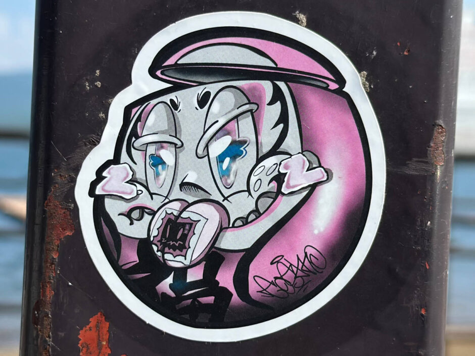Japanese character sticker