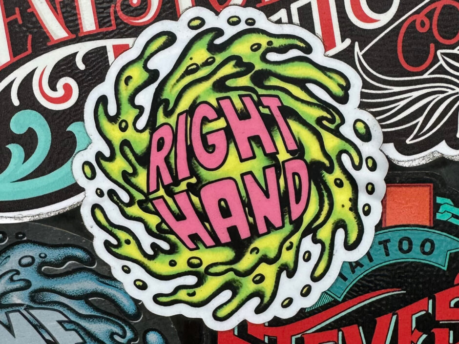 Slime Right Hand sticker