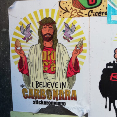 Jesus Carbonara sticker