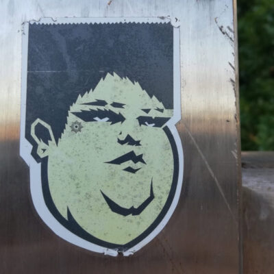 Flat Top Face sticker