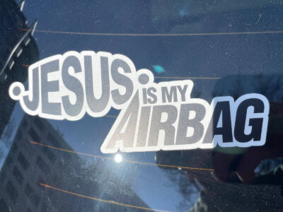 Jesus is my Airbag sticker