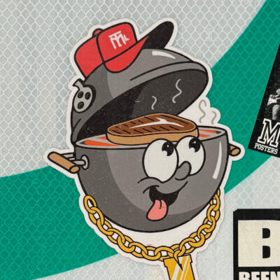 BBQ cartoon sticker
