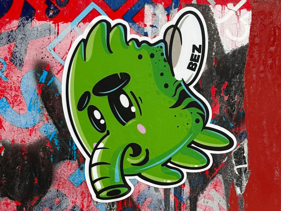 Green BEZ Creature Sticker