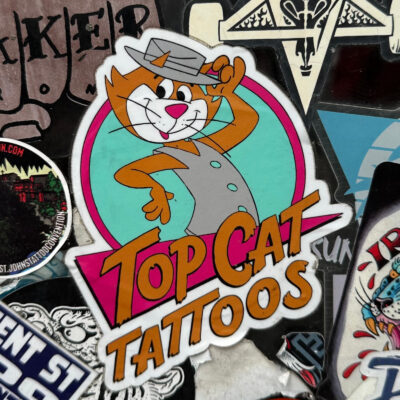 Top Cat Tattoos Sticker